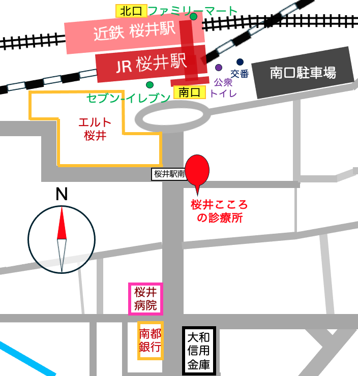 クリニック周辺地図